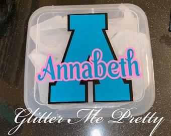 Cheer Bow Box Soporte para lazos Cheer Bow Case Protector de lazos Estuche de viaje para lazos Team Cheer Bows