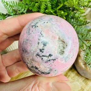Rhodonite Crystal Sphere, Rhodonite Crystal, Crystal Sphere, Crystals for Her