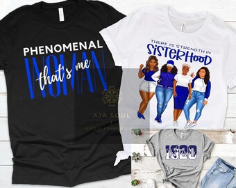 Zeta Phi Beta Sorority inspired t-shirt bundle