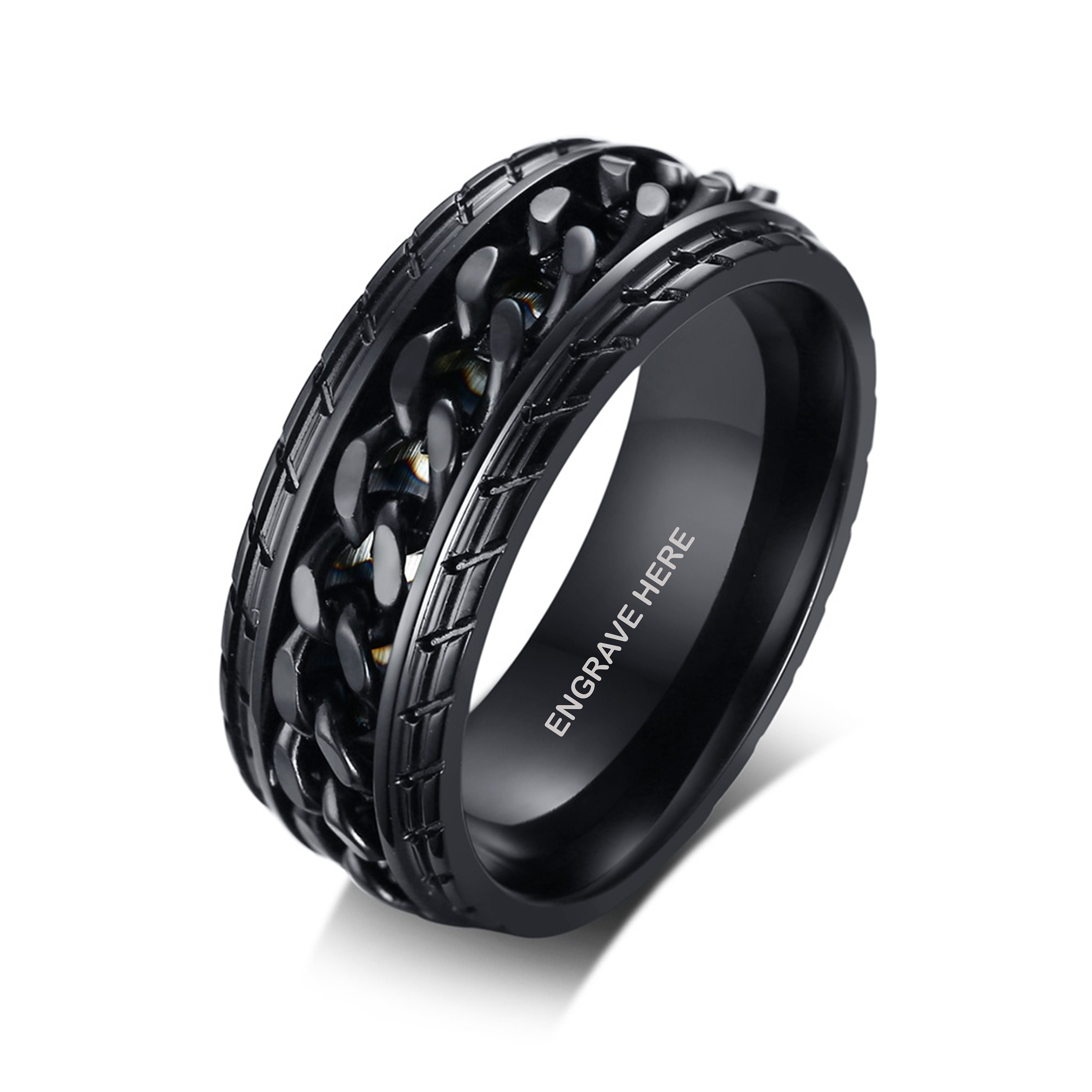 Mens on sale fidget ring
