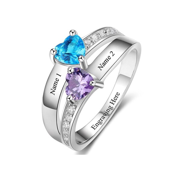 His and Her Promise Rings Etsy