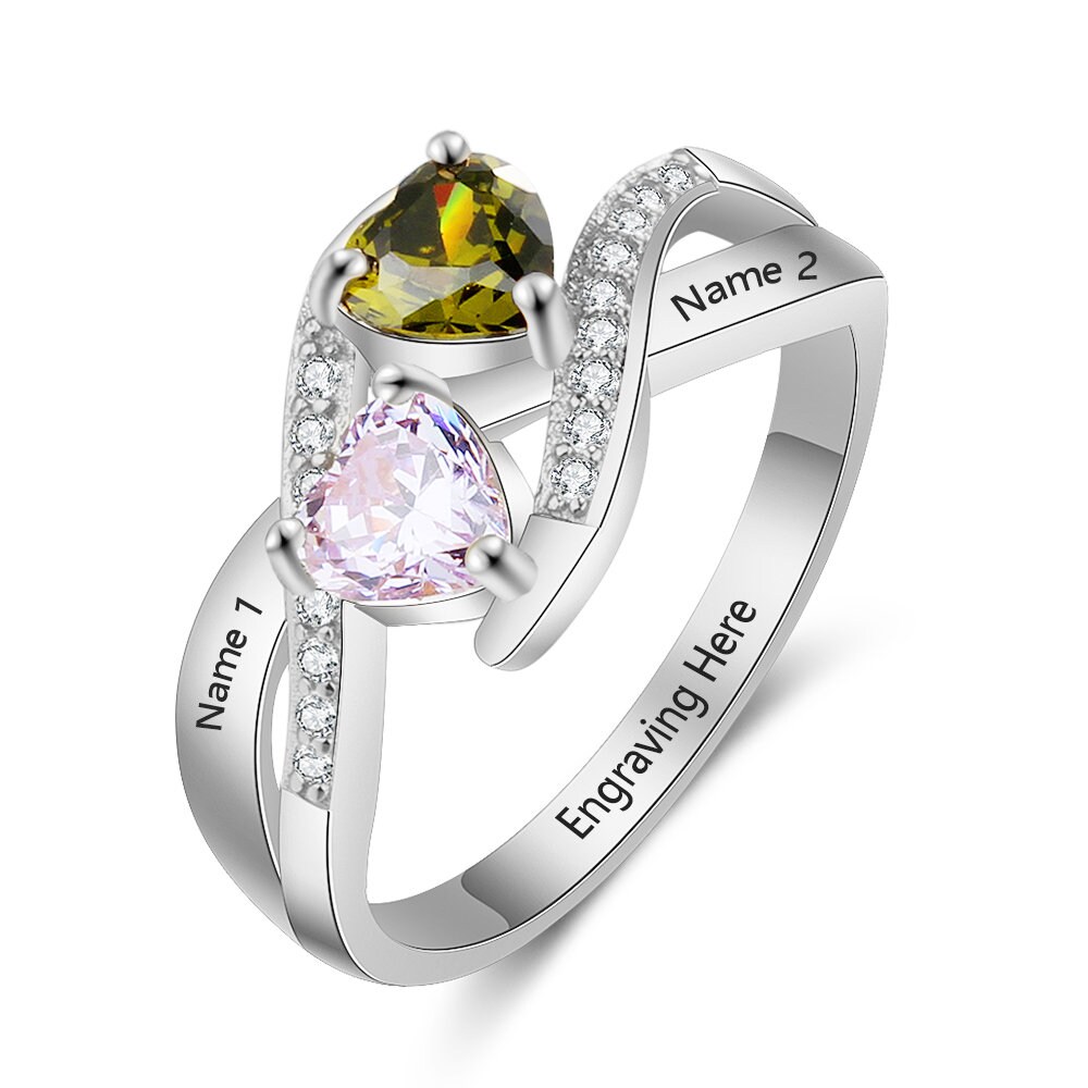 birthstone promise rings for girlfriend