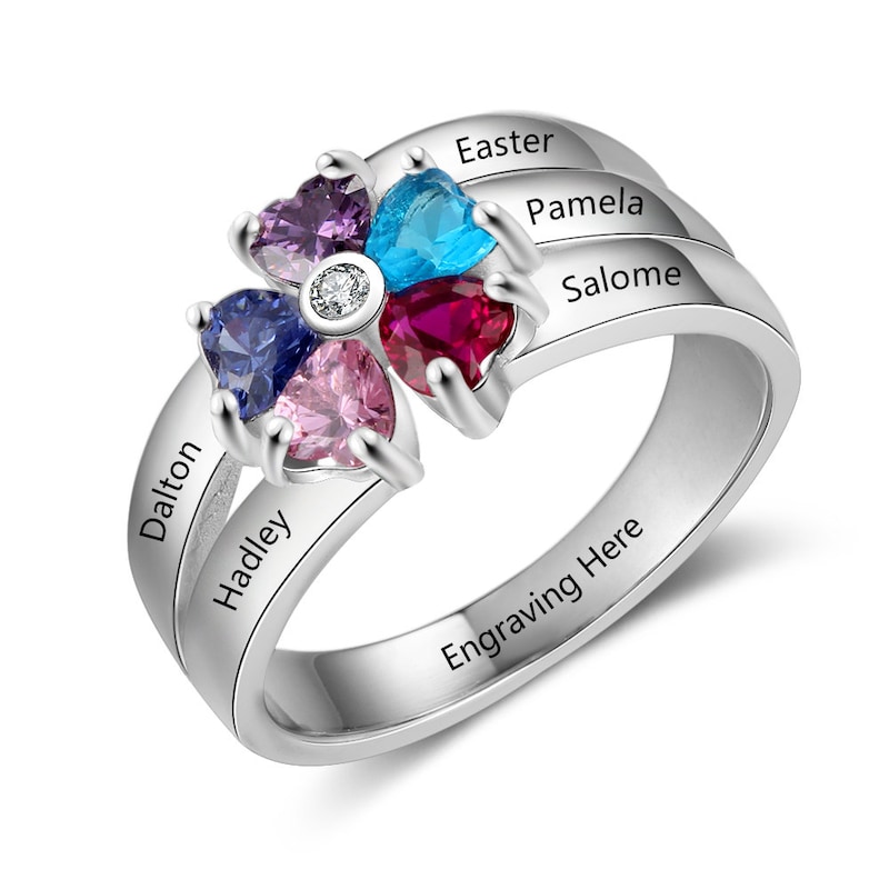 5 Stone Mothers Ring