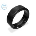 Black Tungsten Ring • Mens Wedding Band • Promise Ring For Him • Personalized Ring for Men • Gift for Boyfriend • Anniversary Gift Men • M1