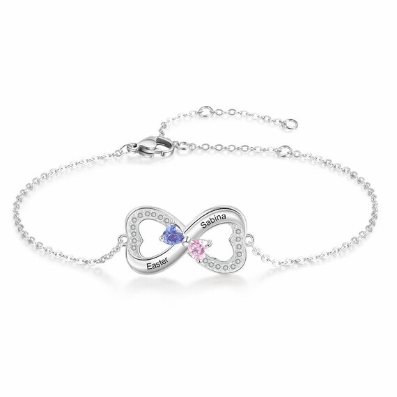 2 birthstone bracelet discount