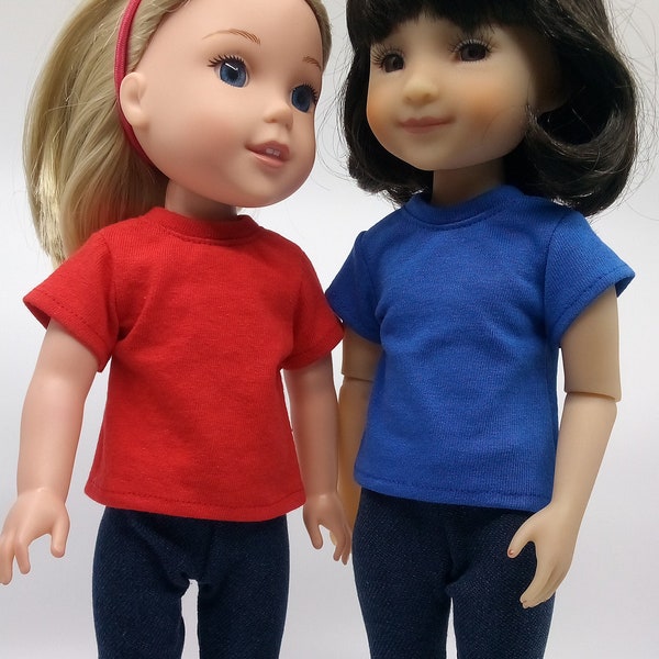 14.5 Inch Doll T-Shirt - Assorted T-Shirts | Fits like Wellie Wishers, Glitter Girls and Ruby Red Fashion Friends