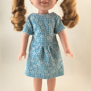 14.5 Inch Doll Dress - Short Sleeved Pocket T-Shirt Dress | Fits like Wellie Wishers