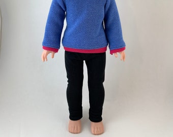 14.5 Inch Doll Leggings - Assorted Full Length Solid Color Leggings | Fits like Wellie Wishers and Ruby Red Fashion Friends