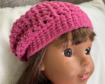 14.5 Inch Doll Hat - Slouchy Beanies in Assorted Colors | Fits like Wellie Wishers, Ruby Red Fashion Friends and Glitter Girls