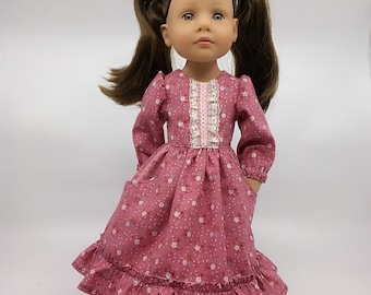 14.5 Inch Doll Dress - Prairie Dresses in Assorted Colors | Fits like Gotz Little Kidz