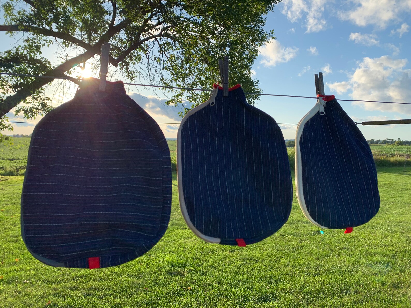 Pickleball Paddle Covers Upcycled Denim Handmade Pickleball Etsy