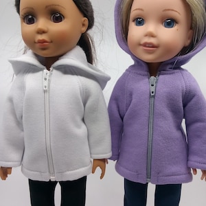 14.5 Inch Doll Hoodies and Shorts - Upcycled Hoodies and Sweat-shorts | Fits like Wellie Wishers, RRFFs, Glitter Girls and Gotz