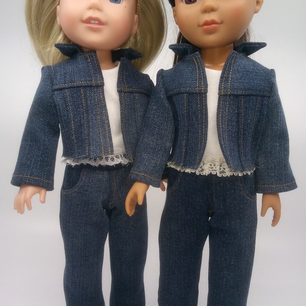 14.5 Inch Doll Clothes - Upcycled Jackets | Fits like Wellie Wishers and Glitter Girls