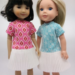 14.5 Inch Doll Dress - Vintage Style Spring Dress | Fits like Wellie Wishers, Glitter Girls and Ruby Red Fashion Friends