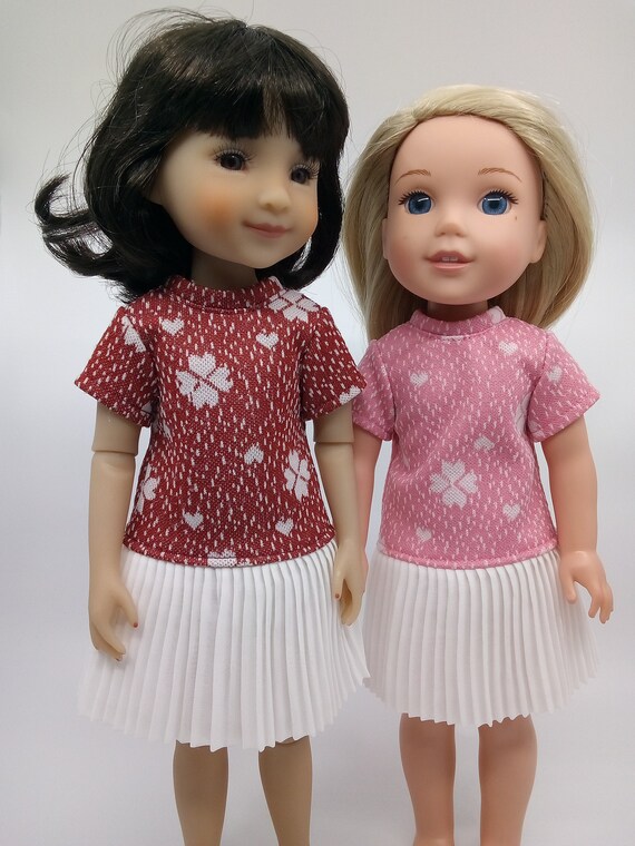 14.5 Inch Doll Dress - Vintage Style Spring Dress | Fits like Wellie Wishers, Glitter Girls and Ruby Red Fashion Friends