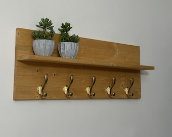 Perchero de pared / arte de pared / regalo / pasillo / entrada / decoración / moderno / hecho a mano / madera / diseño / perchero