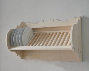 Estante para platos de madera/Estante para platos de cocina/Mobiliario para el hogar/Organización del hogar/Vajilla/platos de cocina/comedor/Servicios para el hogar