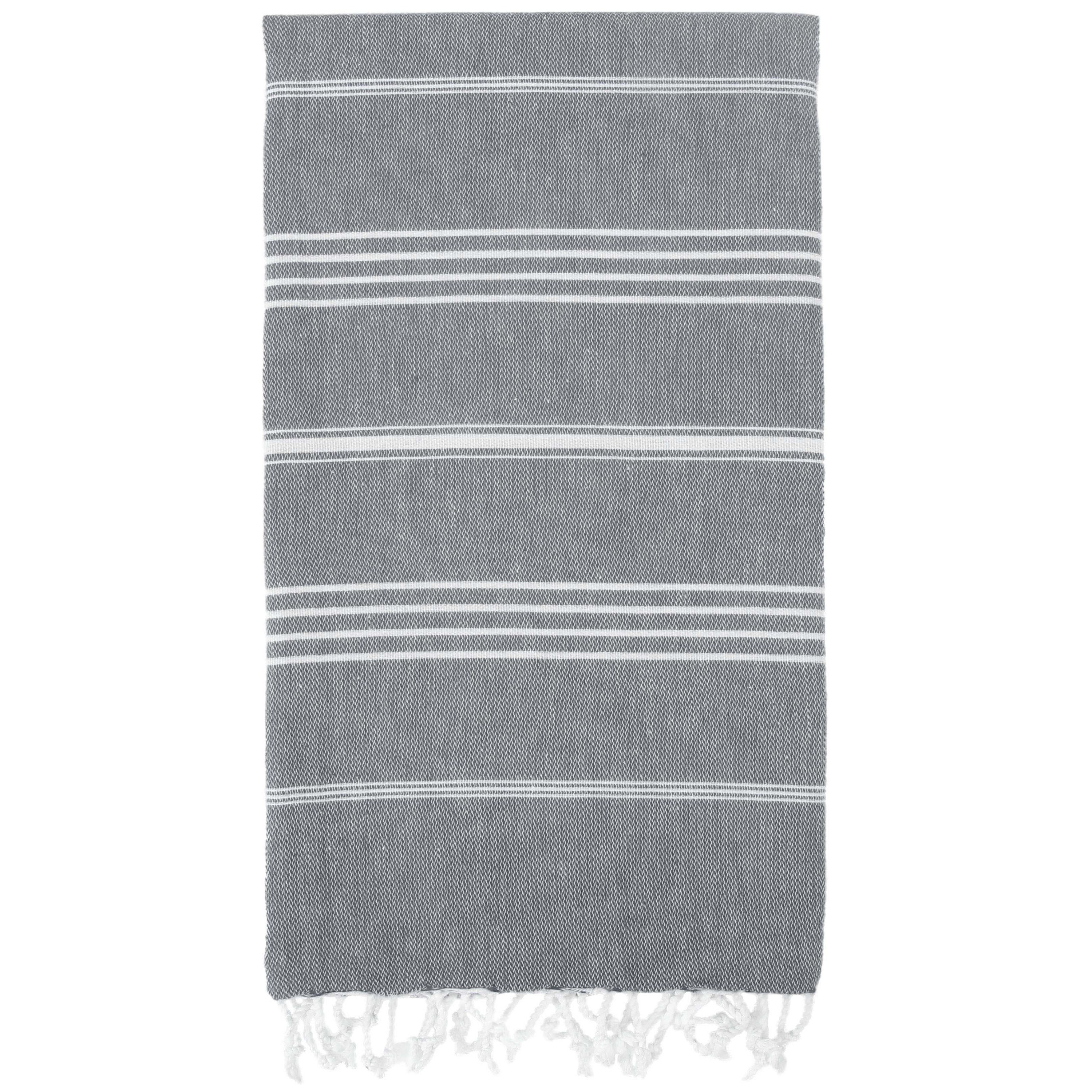 Turkish Towel Gray Beach Towel Turkish Beach Towel Etsy