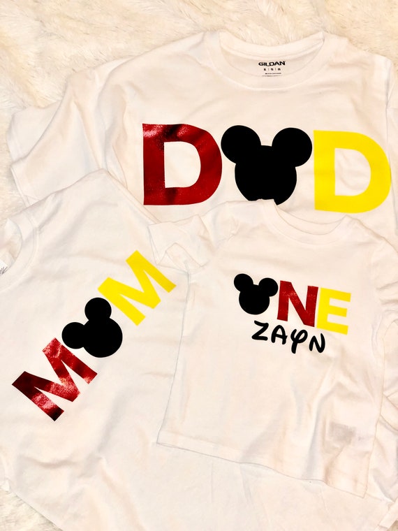 mickey mouse birthday shirts for parents