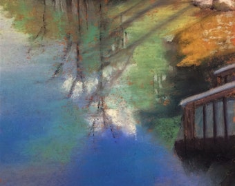 Reflections and shadows - Pastel painting