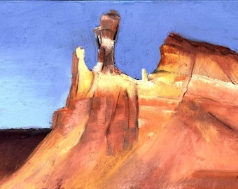 Chimney Rock - Pastel painting
