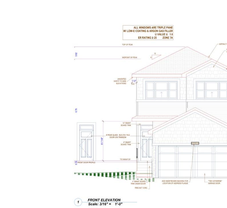 Window Annotation In House Map 2631 Sq Ft House Plan PDF + 3D Framing DWG | 4 Bed 3.5 Bath Modern ...