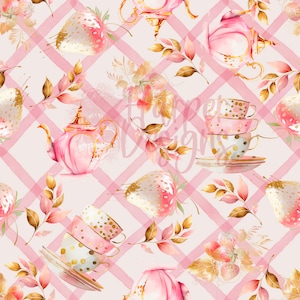 Tea party seamless files