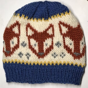 PATTERN: Fair Isle Fox Hat