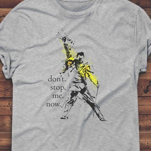 Freddie Mercury Dont Stop Me Now Queen Inspired Paint Splash Shirt