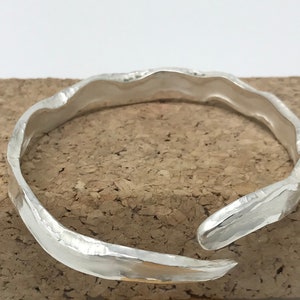 Sterling Silver Hand Forged Bangle image 1