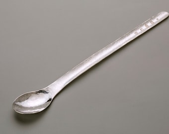 Sterling Silver Hand Forged Sundae Spoon