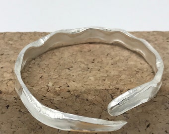 Sterling Silver Hand Forged Bangle