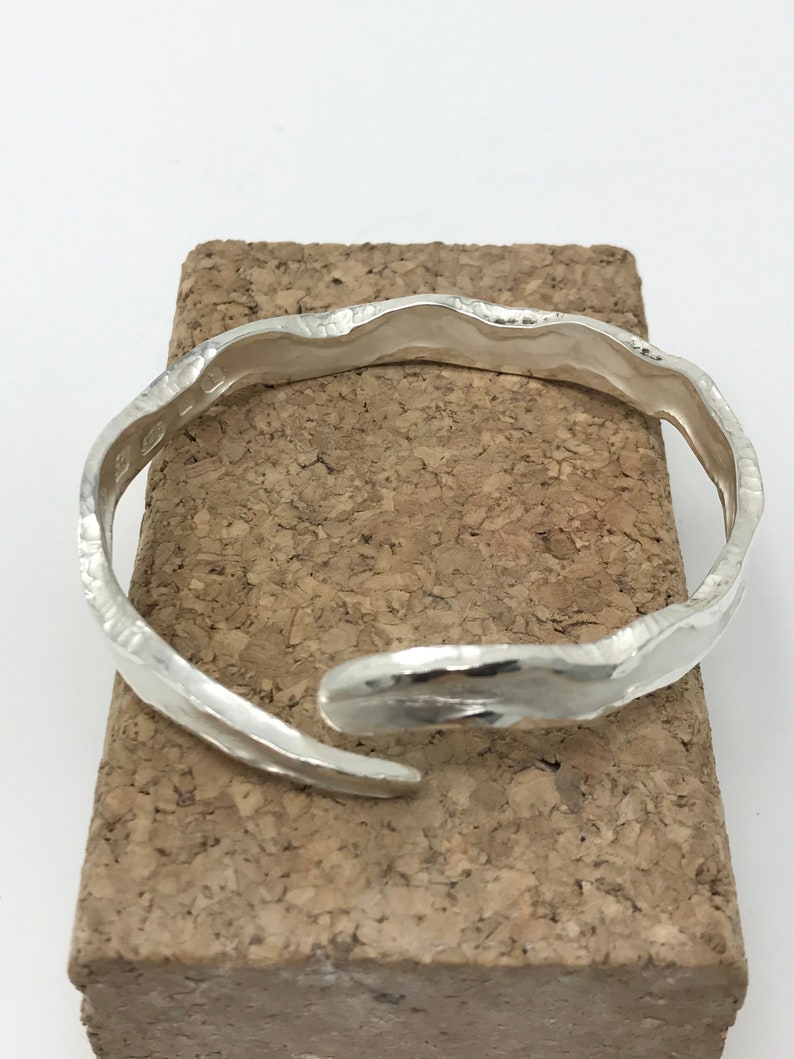 Sterling Silver Hand Forged Bangle image 6