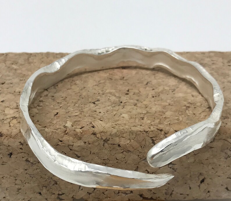 Sterling Silver Hand Forged Bangle image 1