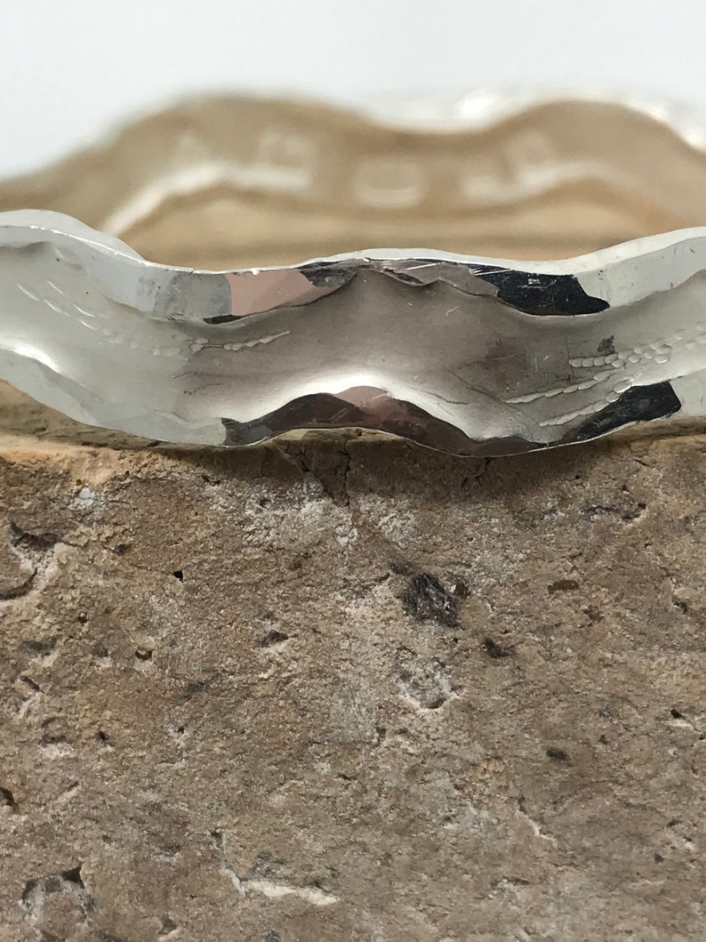 Sterling Silver Hand Forged Bangle image 3