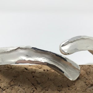 Sterling Silver Hand Forged Bangle image 2
