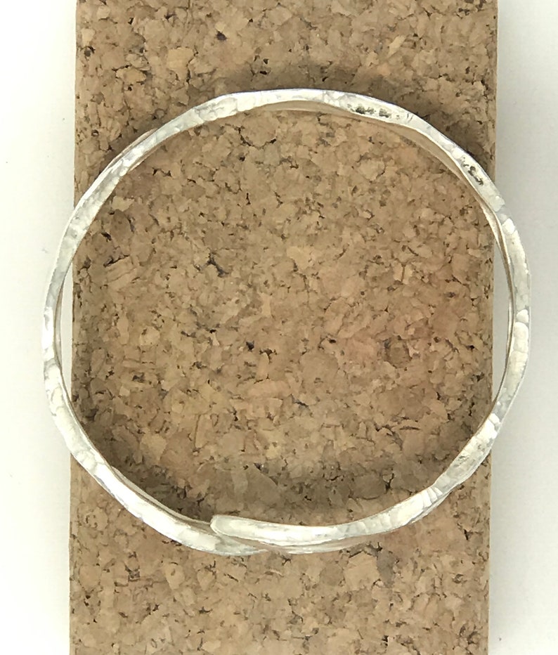 Sterling Silver Hand Forged Bangle image 5