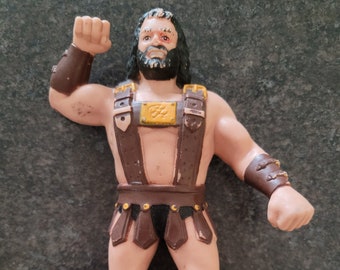 VTG Retro 1987 Series 4 Hercules Hernandez LJN - Figurine en caoutchouc de lutteur WWF Wrestling
