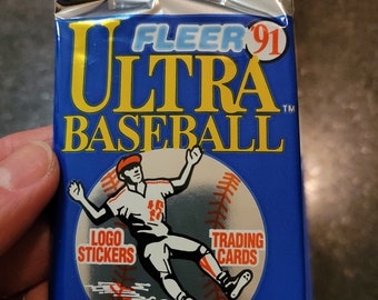 VTG Retro Fleer Ultra Baseball MLB 1991 Sports Trading Cards Nouveau paquet scellé, vous recevrez 1 paquet !