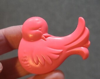 VTG Retro My Little Pony, accessoire de peigne pour oiseaux rose corail vif, étoile magique G1