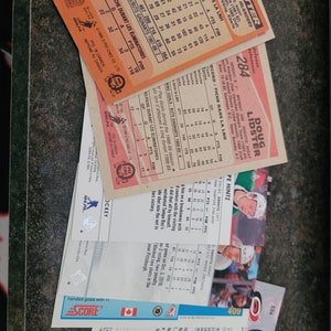 Lot mystérieux de 15 cartes de hockey LNH aléatoires, années et marques différentes