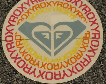 Pegatina grande de Roxy de los años 90, estilo retro, de VTG, para patinar.