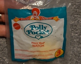 VTG Retro 1994 New McDonald's Happy Meal Toy Montre de poche Polly Pocket #3