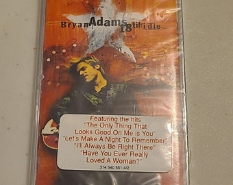 VTG Retro Bryan Adams 18 Til I Die Cassette 1996 NEW SEALED New Old Stock