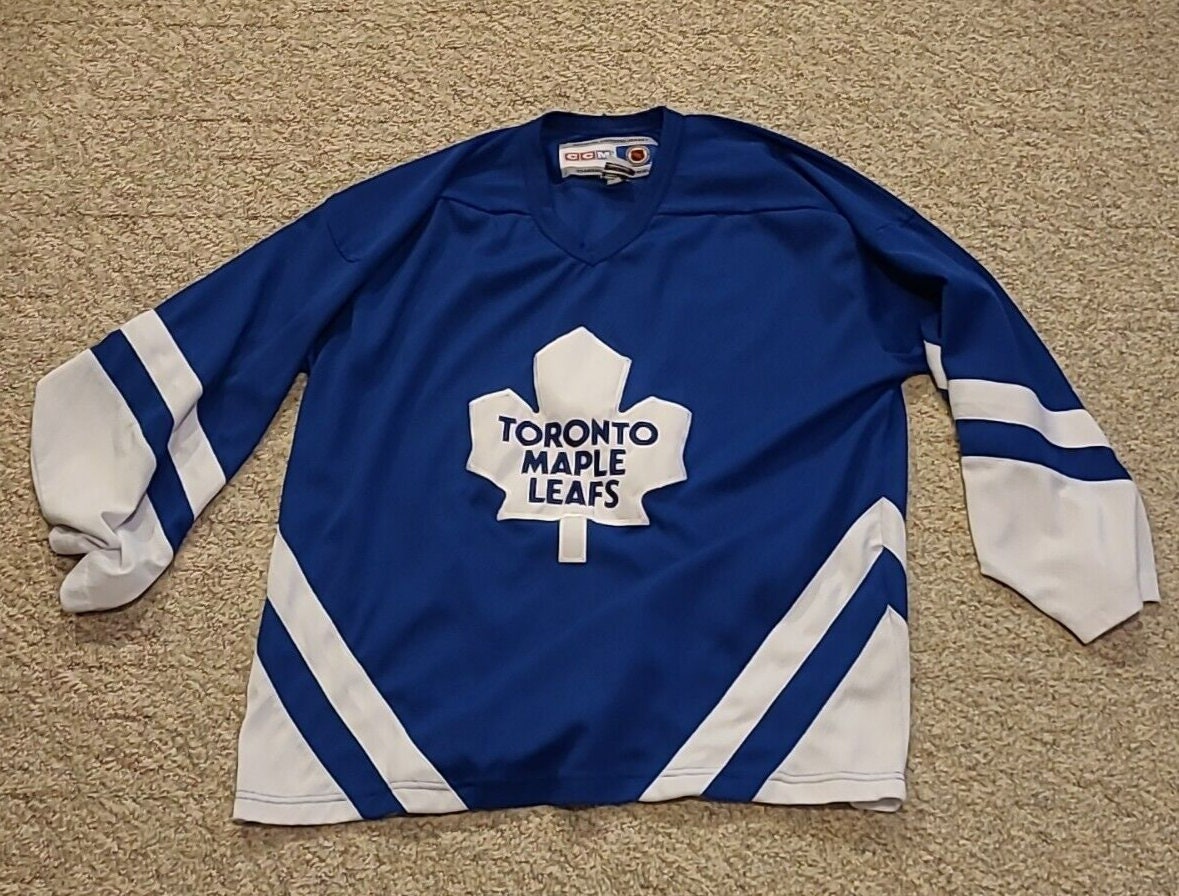 NWT-YOUTH-S/M BLANK TORONTO MAPLE LEAFS NHL LICENSED HOCKEY JERSEY