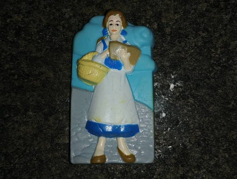 Disney/'s Beauty and the Beast Belle rubber eraser PVC figure retro vintage 1990/'s