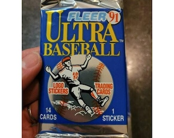 Tarjetas de béisbol Fleer Ultra MLB 1991, nuevas, paquete sellado