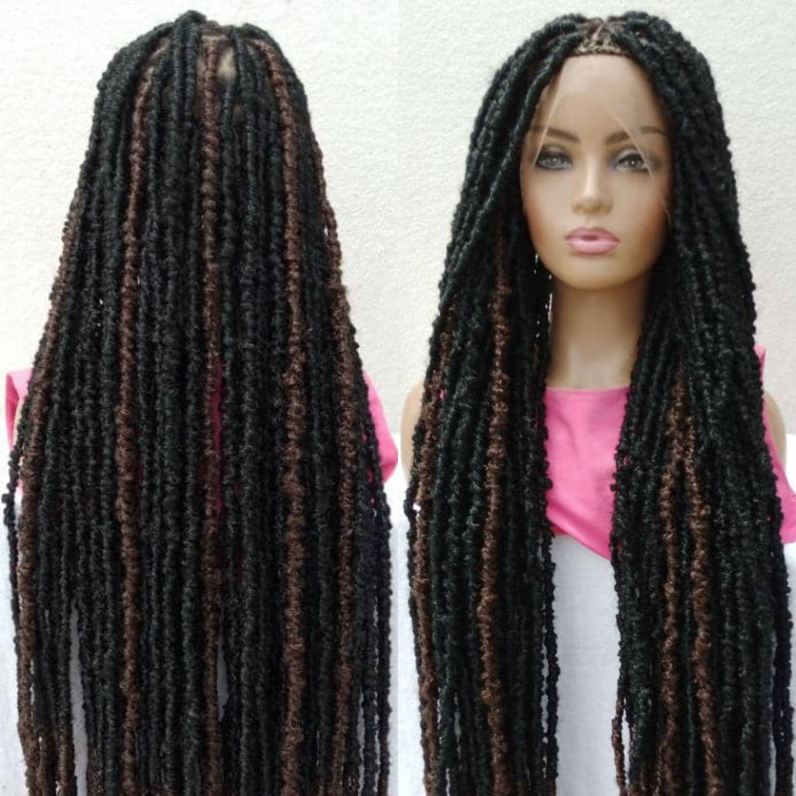 Nappy Faux Locs Full Lace Wig Free Shipping Etsy