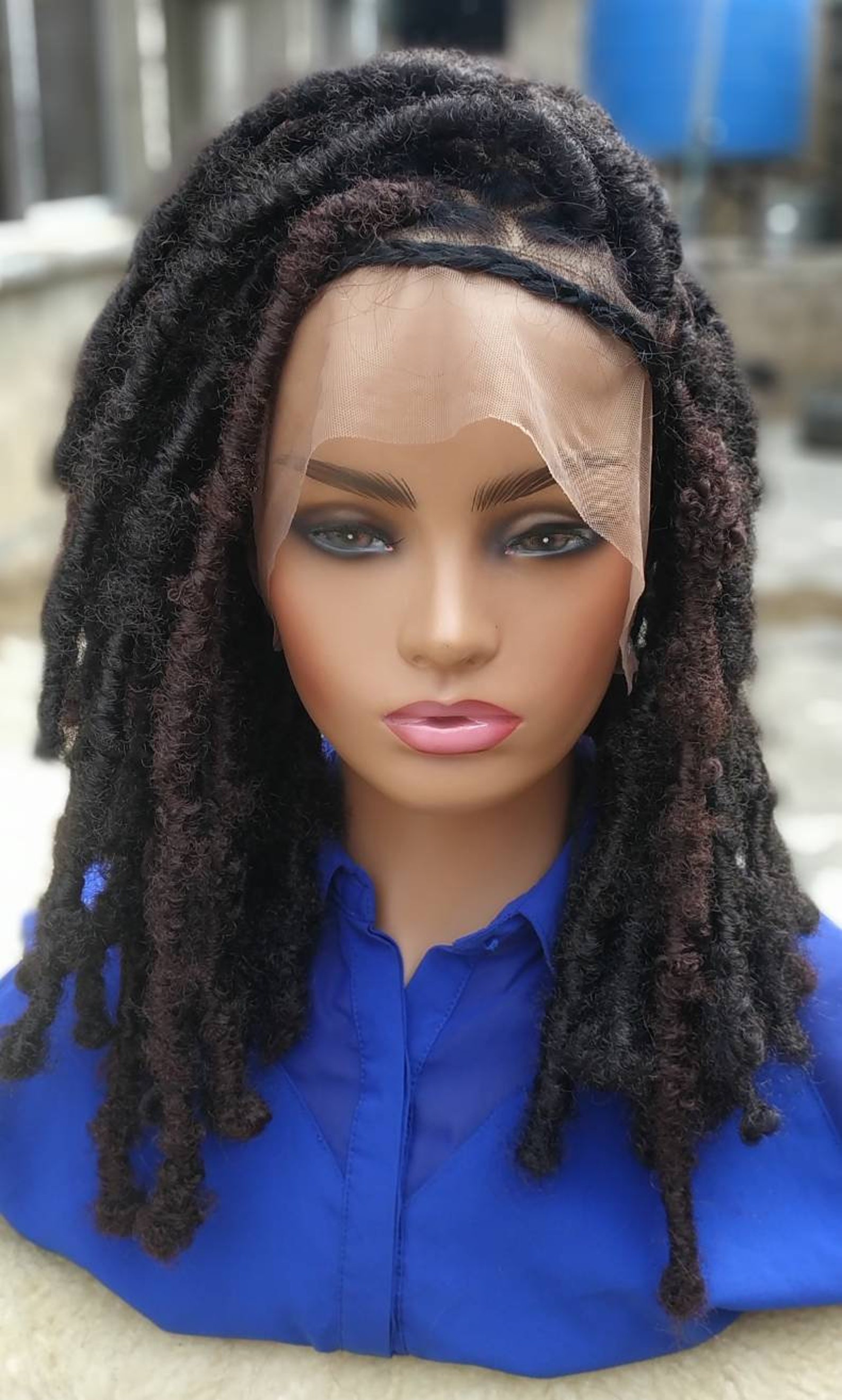 Butterfly locs wig distressed locsmessy locsfull lace Etsy