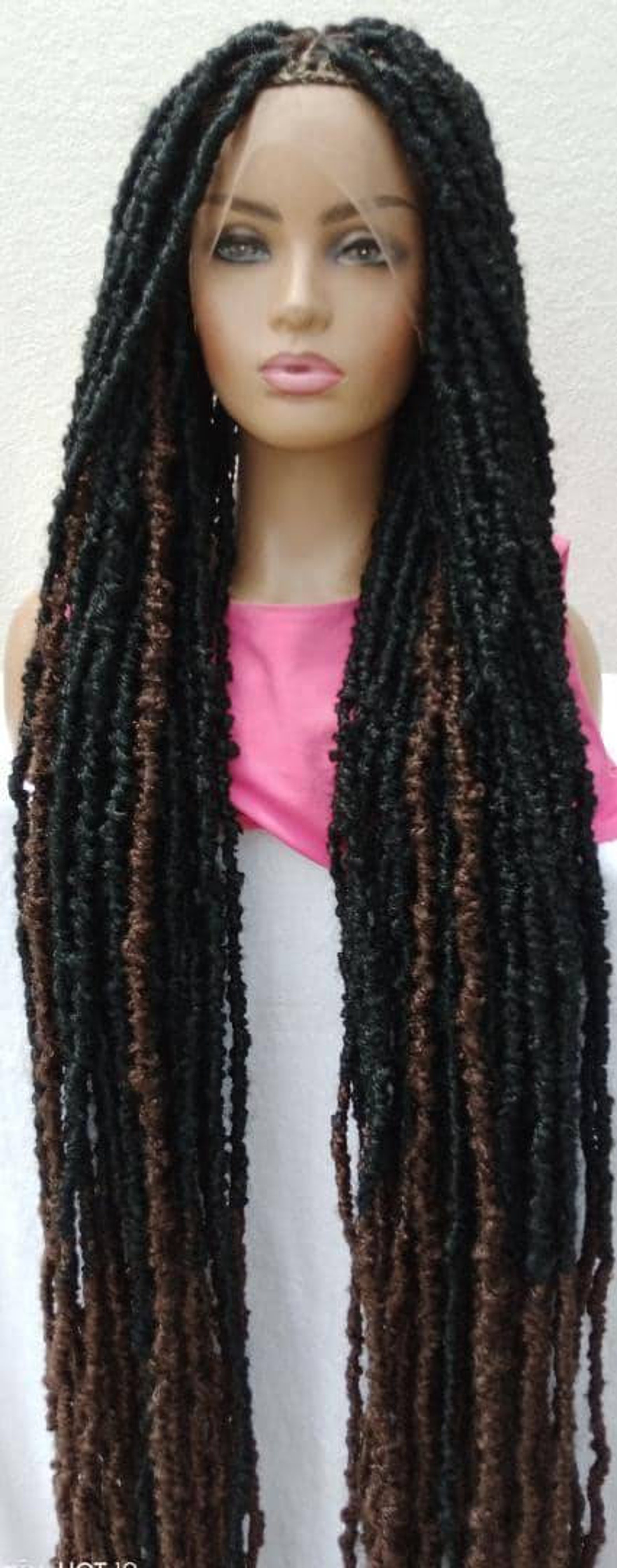 Nappy Faux Locs Full Lace Wig Free Shipping Etsy